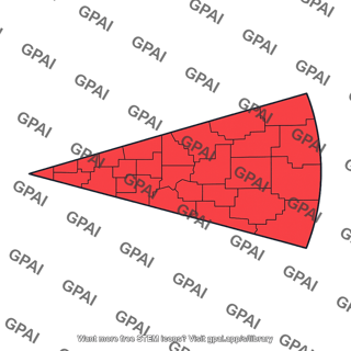 County warning area fan shaped