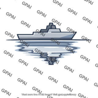 Naval ship reflection