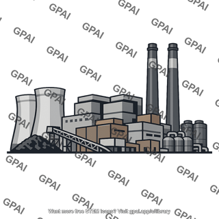 Coal burning power plant