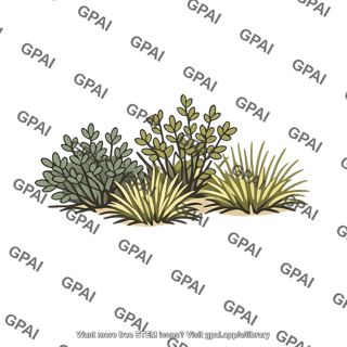 Arid ecosystem vegetation