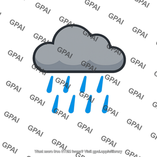 Rain cloud icon