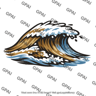 Crashing wave