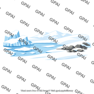 Polar region landscape