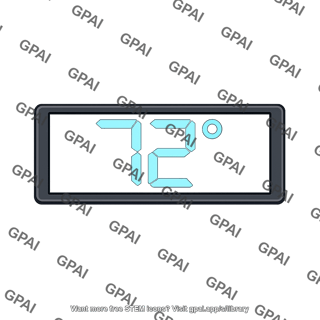 Digital temperature display