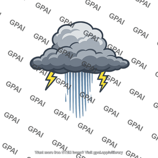 Isolated thunderstorm
