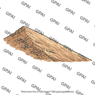 Leeward mountain slope