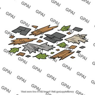 Tornado debris