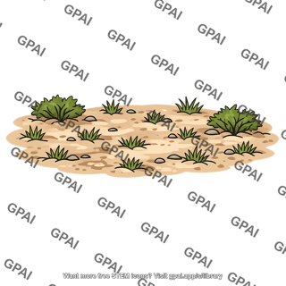 Overgrazed vegetation