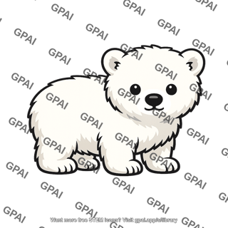 Polar bear cub