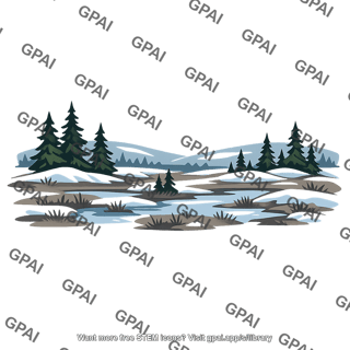 Subarctic climate landscape