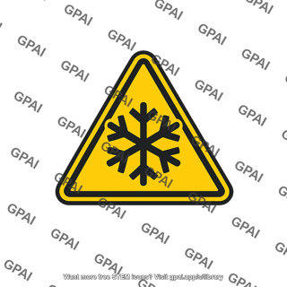 Warning sign winter weather