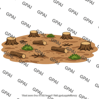 Deforested land