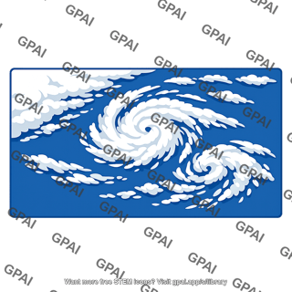 Satellite image clouds over ocean