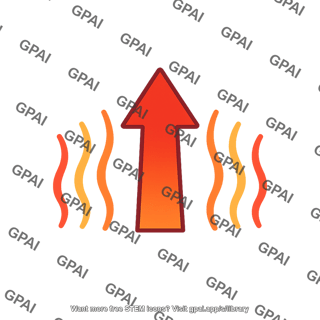 Heat wave arrow