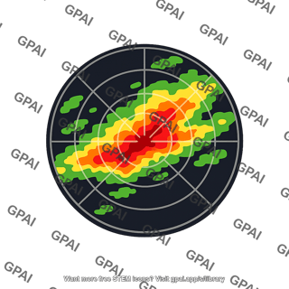 Weather radar reflectivity