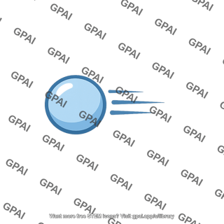 Gas molecule moving