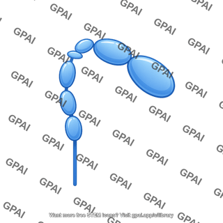 Integrin beta monomer bent