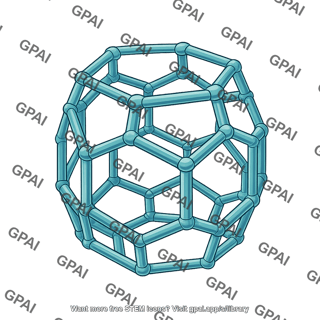 Clathrin hexagonal barrel