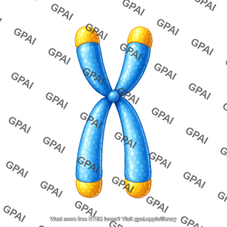Chromosome with telomeres 1