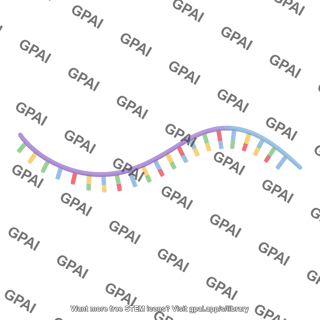 Rna with nucleotides curved