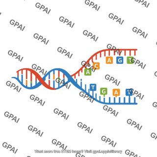 Open unwinding dna right side with nucleotides