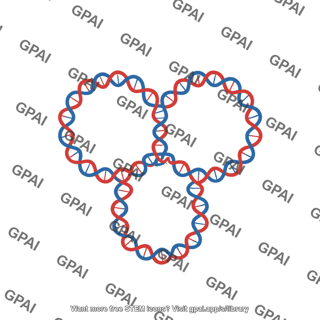 Supercoiled dna 2d 2 loops