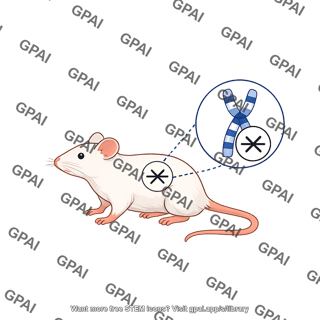 Mouse model with knockout gene callout