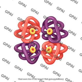 Hemoglobin with heme groups