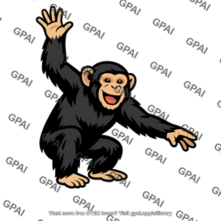Chimpanzee playing