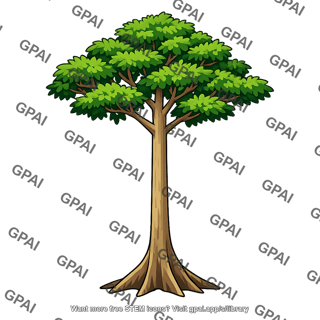 Amazon tropical forest tree