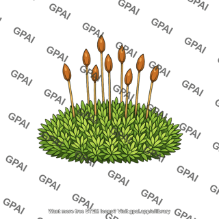 Moss with sporophytes