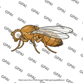 Drosophila white eyed female