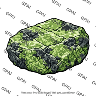 Serpentine rock