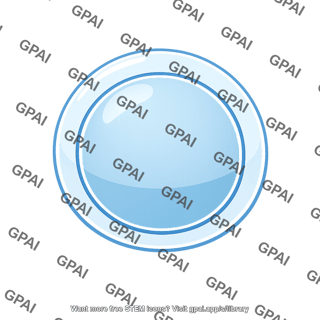 Blue glossy sphere