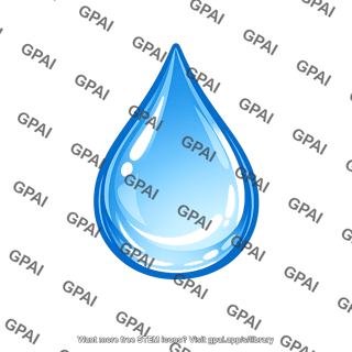 Liquid water droplet