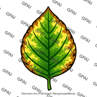Mineral deficiency symptom leaf