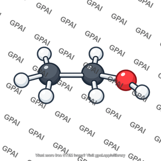 Ethanol molecule 3d
