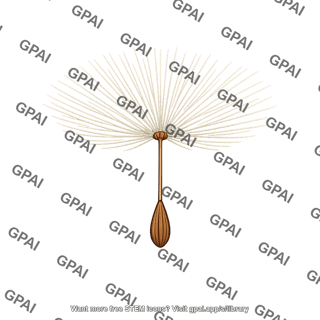 Umbrella parachute seed