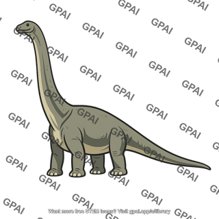 Dinosaur long necked