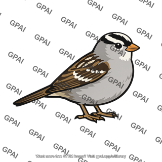 White crowned sparrow