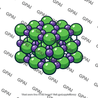 Sodium chloride crystal lattice