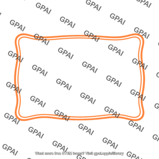 Orange decorative frame