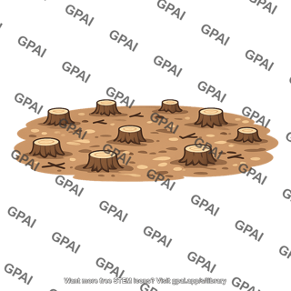Clearcut forest