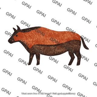 Cave painting animal