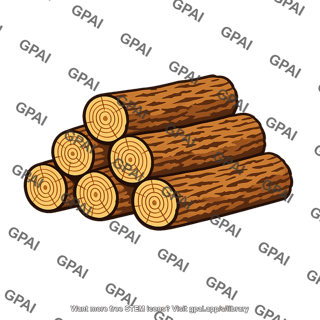 Stacked logs