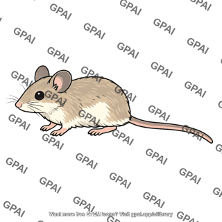Deer mouse fur light
