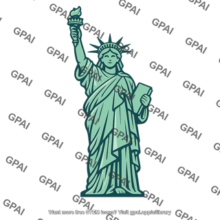 Statue of liberty mirror image