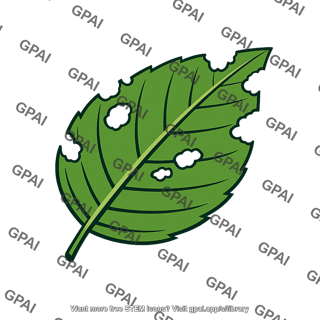 Leaf insect damaged