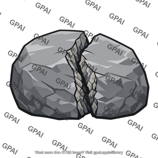 Boulder cracked