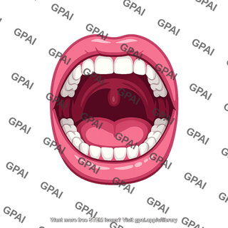 Human mouth open